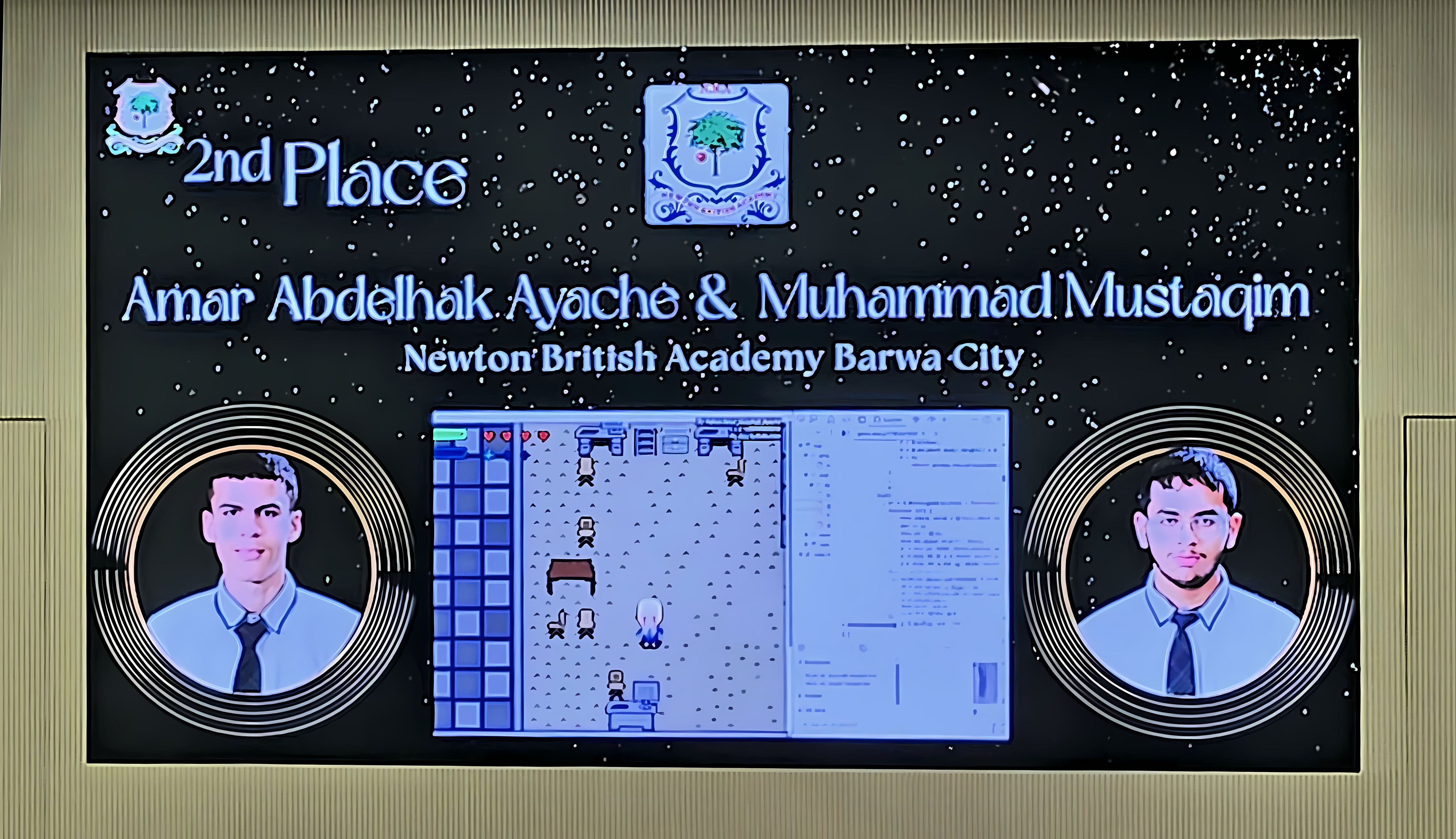 Mustaqim and Amar receiving 2nd Place